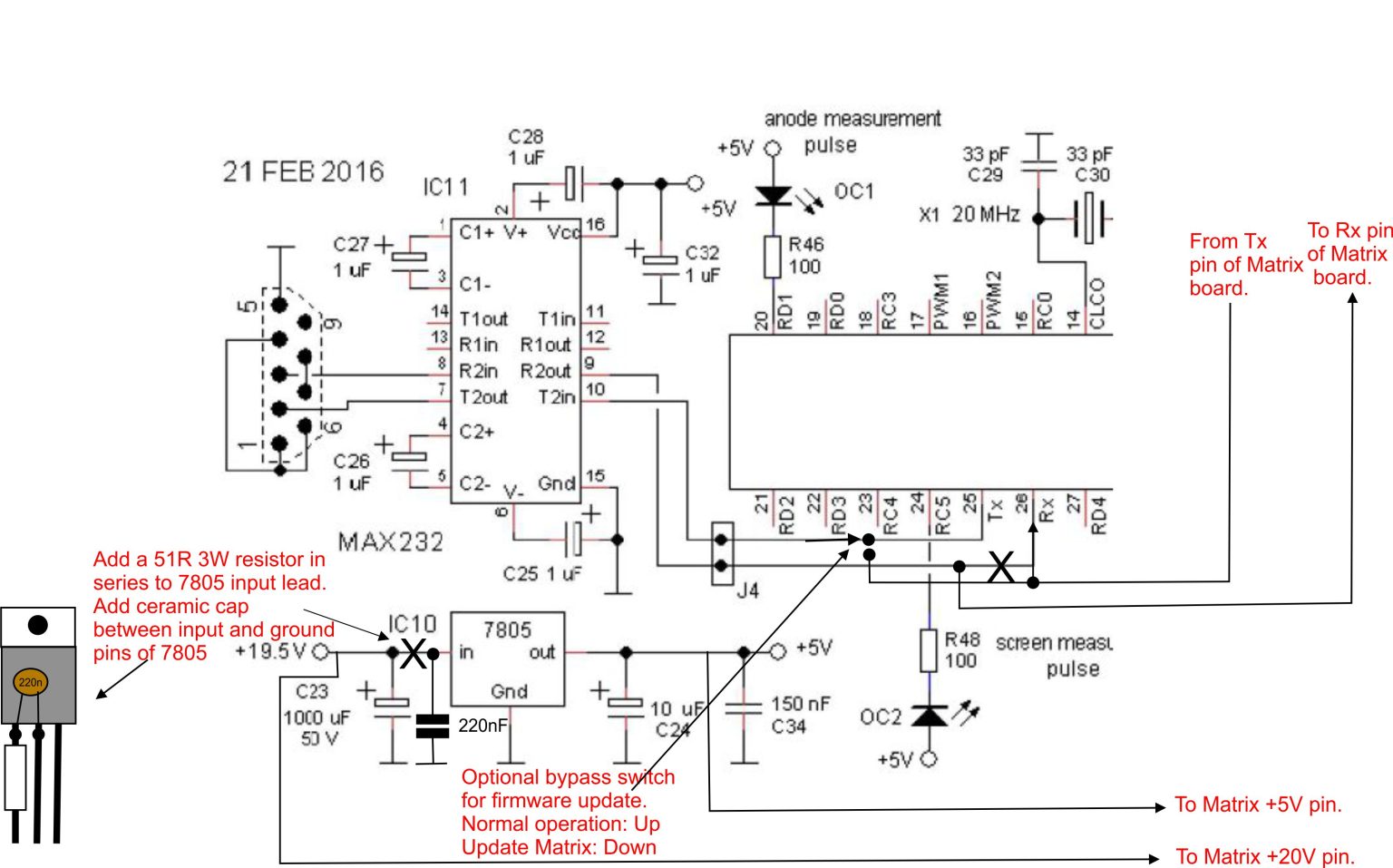 Matrix (Pin Switch) Board for uTracer – Black Magic Amplifiers